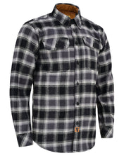 Ghost Throttle Castlerock Men's Long Sleeve Plaid Button Down Casual Flannel Shirt, Corduroy Cuffs