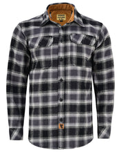 Ghost Throttle Castlerock Men's Long Sleeve Plaid Button Down Casual Flannel Shirt, Corduroy Cuffs