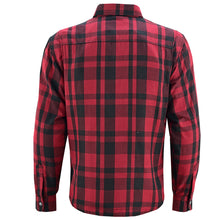 Men’s Armored Motorcycle Flannel Shirt, Armor Reinforced with Kevlar by DuPont
