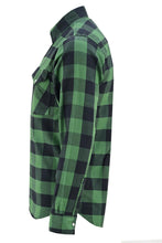 Ghost Throttle Green Men's Long Sleeve Plaid Snap Down Casual Flannel Shirt