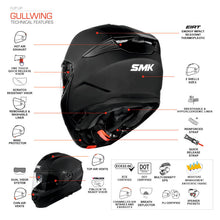 SMK Gullwing Solid Modular Motorcycle Helmet
