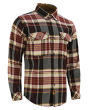 Ghost Throttle Men's Cedarwood Plaid Long Sleeve Plaid Button Down Casual Flannel Shirt, Corduroy Cuffs