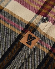 Ghost Throttle Men's Cedarwood Plaid Long Sleeve Plaid Button Down Casual Flannel Shirt, Corduroy Cuffs