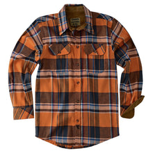 Mens Coffee Flannel Shirt - Flat
