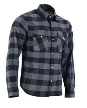 Ghost Throttle Grey Men's Long Sleeve Plaid Snap Down Casual Flannel Shirt