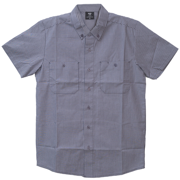 Men's Grey Work Shirts with White Strips