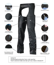 Classic Biker Leather Chaps