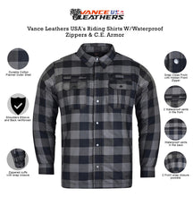 Ghost Throttle Riding Shirts with Waterproof Zippers &  C.E. Armor