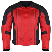Mens Black Advanced 3-Season Mesh/Textile CE Armor Motorcycle Jacket