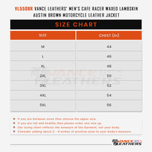 VL550BR Size Chart