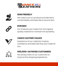 Unisex Black Zipout Insulated Thermal Lined Zipper Pocket Biker Motorcycle Leather Chaps