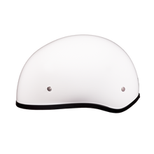 D.O.T. Daytona Skull Cap W/O Visor- Hi-Gloss White