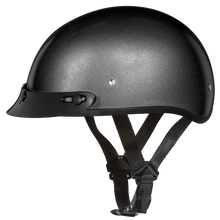 D.O.T. Daytona Skull Cap- Gun Metal Grey Metallic