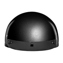 D.O.T. Daytona Skull Cap- Gun Metal Grey Metallic