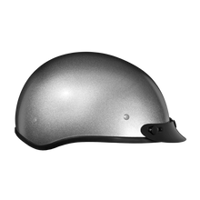 D.O.T. Daytona Skull Cap- Silver Metallic
