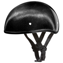 D.O.T. Daytona Skull Cap W/O Visor- Grey Carbon Fiber