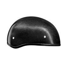 D.O.T. Daytona Skull Cap W/O Visor- Grey Carbon Fiber