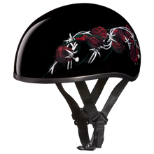 D.O.T. Daytona Skull Cap- W/ Barbed Roses