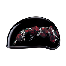 D.O.T. Daytona Skull Cap- W/ Barbed Roses