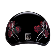 D.O.T. Daytona Skull Cap- W/ Barbed Roses