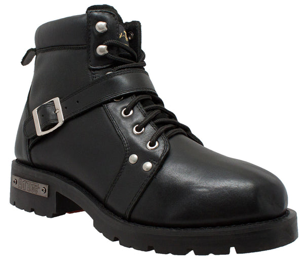 YKK Zipper Biker Boot-Black