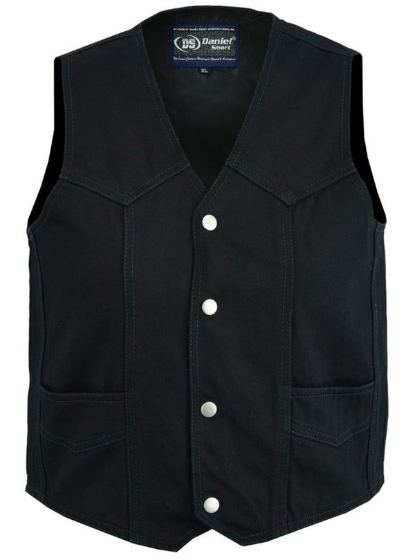 Kid's Denim Plain Side Vest