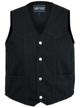 Kid's Denim Plain Side Vest