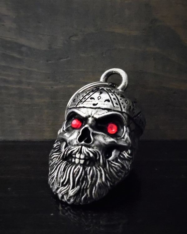 Old School Biker Skull Diamond Bell