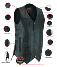 TALL Men's Ten Pocket Utility Vest - TALL