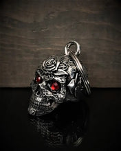 Rose Skull Diamond Bell