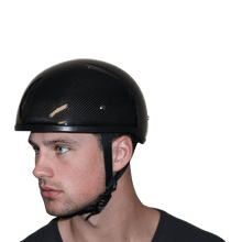 D.O.T. Daytona Skull Cap W/O Visor- Grey Carbon Fiber