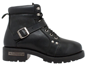 YKK Zipper Biker Boot-Black
