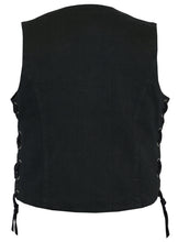 Women's Denim Classic Side Lace Vest