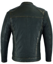 Men's Cruiser Jacket in Lightweight Drum Dyed Distressed Naked