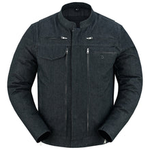Men's Rough Rub-Off Raw Finish Denim Jacket