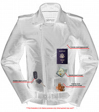 TALL Men's Classic Plain Side Police Style M/C Jacket - TALL