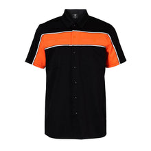 GhostThrottle-Mens-Black-Orange-Short-Sleeve-Button-Down-Two-Pockets-Soft-Casual-Shirt-main