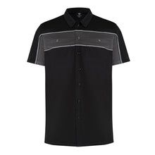 GhostThrottle-Mens-Black-Grey-Short-Sleeve-Button-Down-Two-Pockets-Soft-Casual-Shirt-main