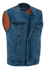 Mens-Blue-Denim-Collarless-Vest-main