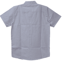 GhostThrottle-VB775WG-Mens-White-Work-Shirts-Grey-Strips-Rear-View