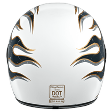Daytona Retro Flames Full Face Motorcycle Helmet