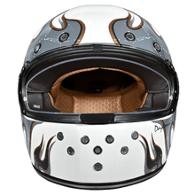 Daytona Retro Flames Full Face Motorcycle Helmet