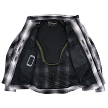 Men’s Timberwolf Armored Flannel Motorcycle Shirt w/Underarm Ventilation & CE Approved Armor Reinforced w/Aramid Fiber - Inside View