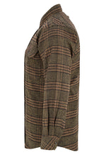 Ghost Throttle Sequoia Men's Long Sleeve Plaid Button Down Casual Flannel Shirt, Corduroy Cuffs