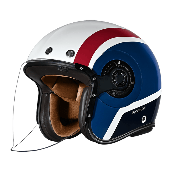 Daytona Retro Jet Patriot Open Face Motorcycle Helmet