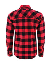 Ghost Throttle Men's Classic Red Long Sleeve Plaid Button Down Casual Flannel Shirt, Corduroy Cuffs