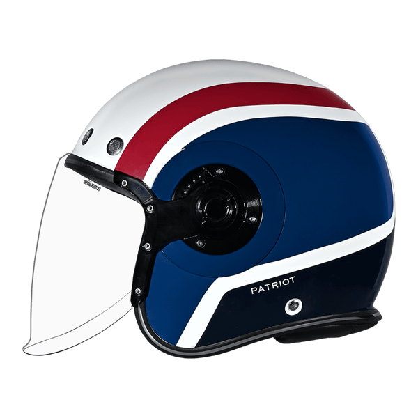 Daytona Retro Jet Patriot Open Face Motorcycle Helmet