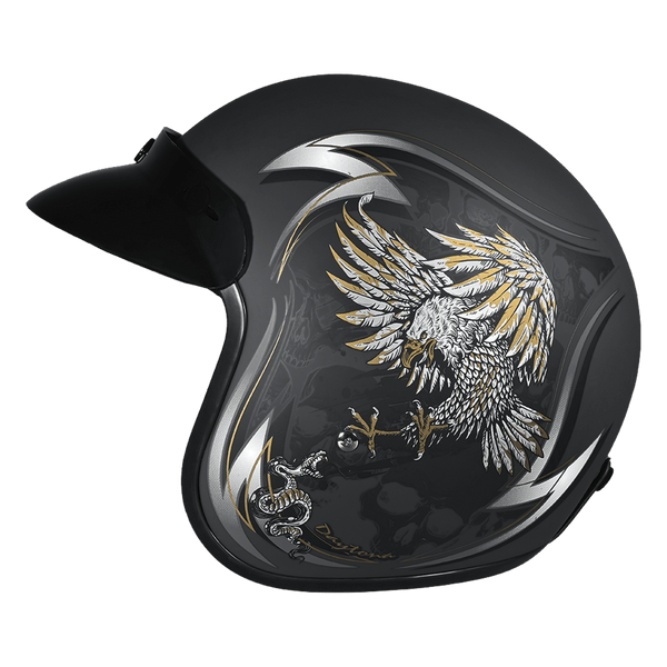 Daytona Cruiser Wild Soul Open Face Motorcycle Helmet