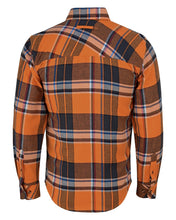 Mens Coffee Flannel Shirt - Back