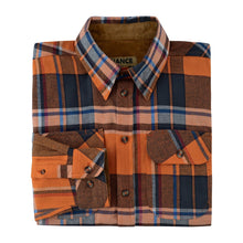 Mens Coffee Flannel Shirt - Folded